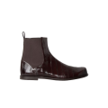 Boots Chelsea Anguille myxine marron brillant