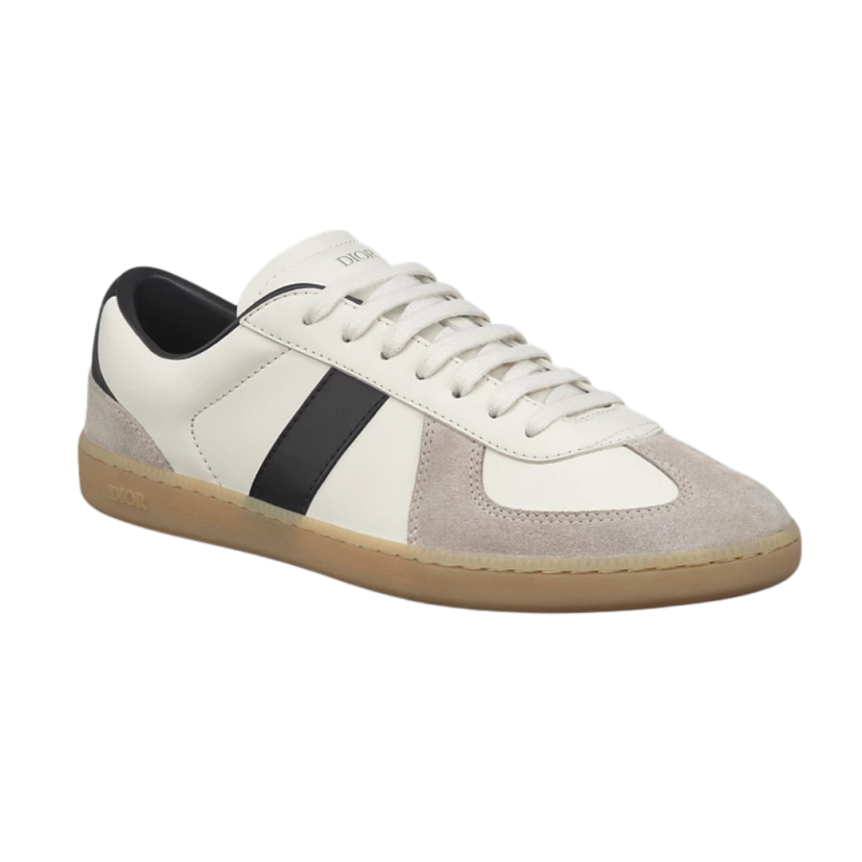 Basket Sneaker DIOR B01 Matchpoint Cuir veau lisse noir blanc suède gris