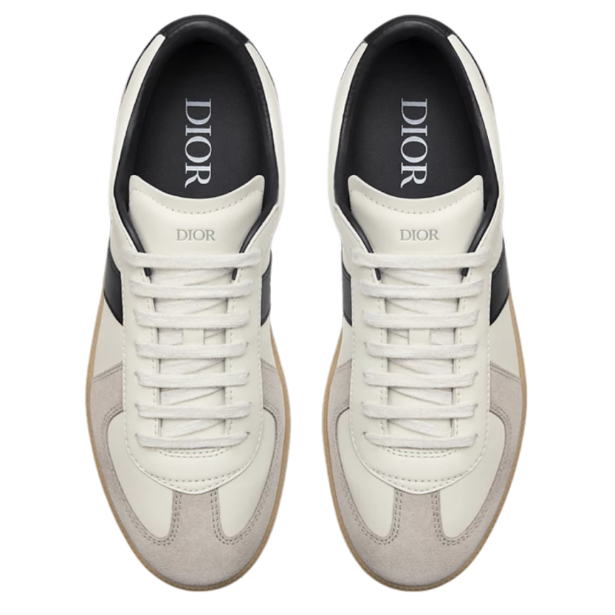 Basket Sneaker DIOR B01 Matchpoint Cuir veau lisse noir blanc suède gris