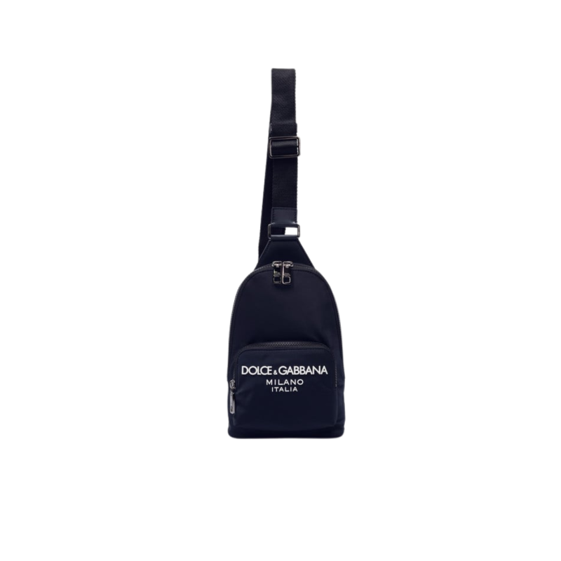 Sac bandoulière nylon bleu...