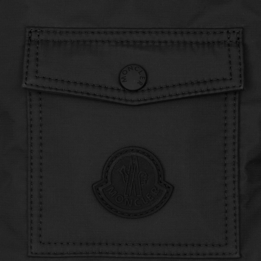 Pochette à rabat MONCLER Makaio nylon noir