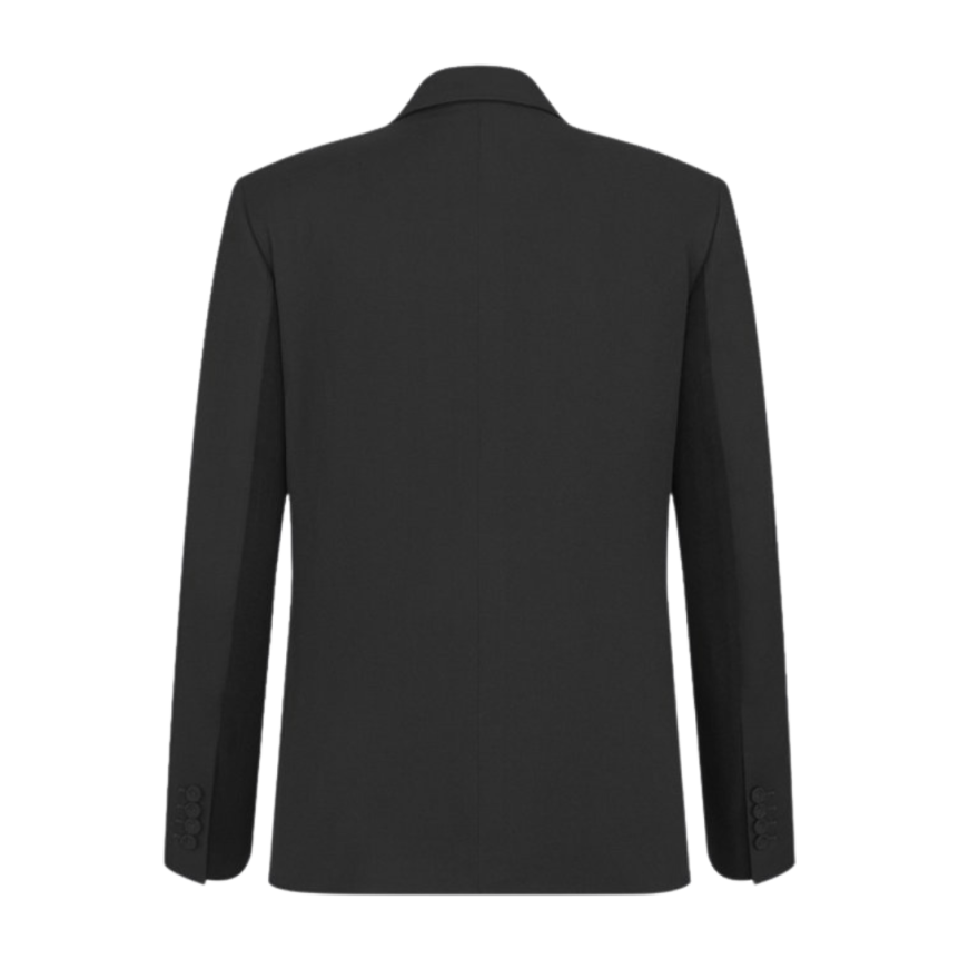 Veste à détails DIOR velours côtelé Whipcord laine noire