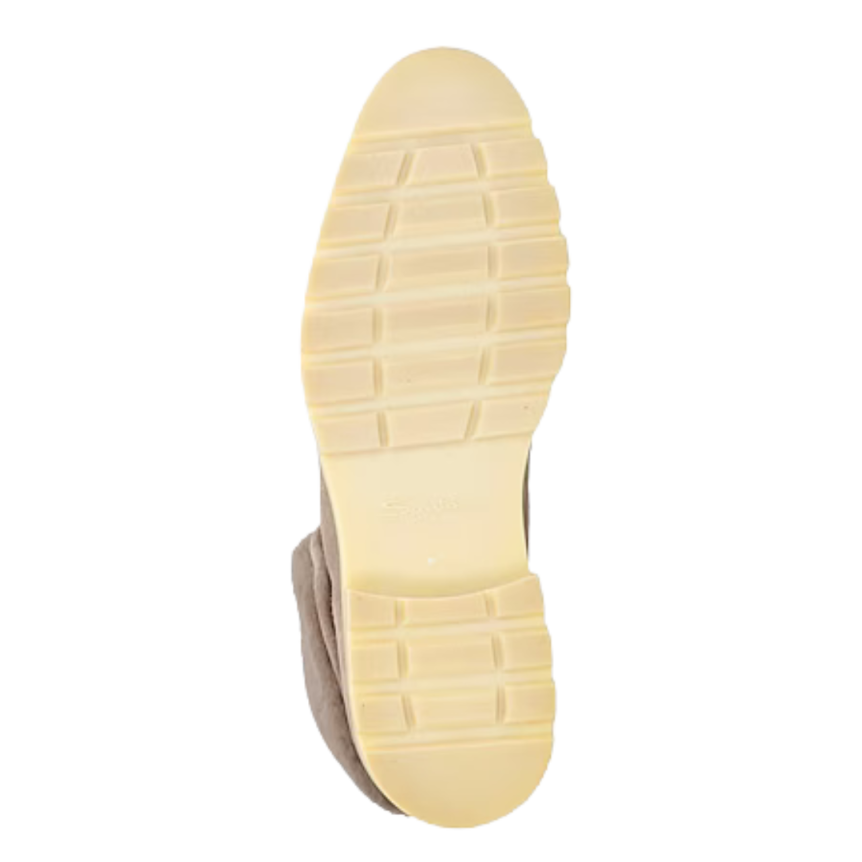 Desert boots SANTONI cuir nubuck beige intérieur fourrure