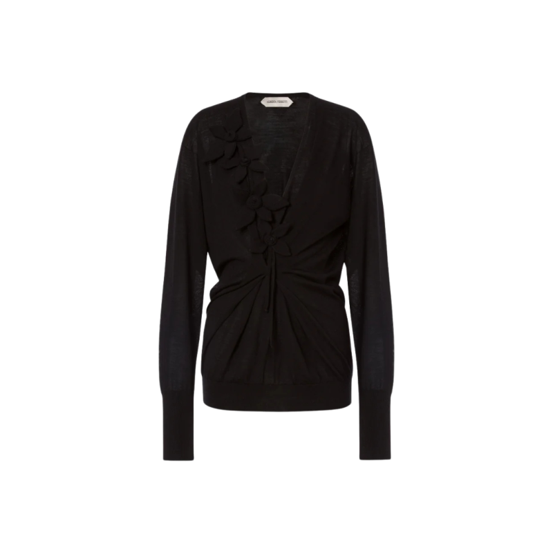 Pull long col V laine...