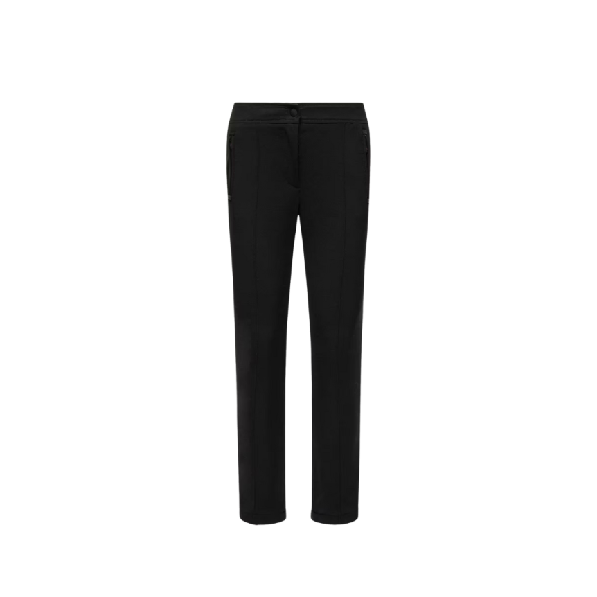 Pantalon cintré sergé stretch noir Moncler Grenoble