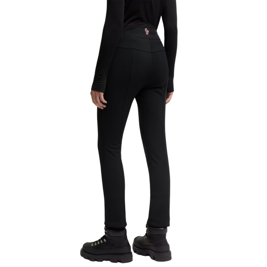 Pantalon cintré sergé stretch noir Moncler Grenoble