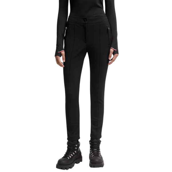 Pantalon cintré sergé stretch noir Moncler Grenoble