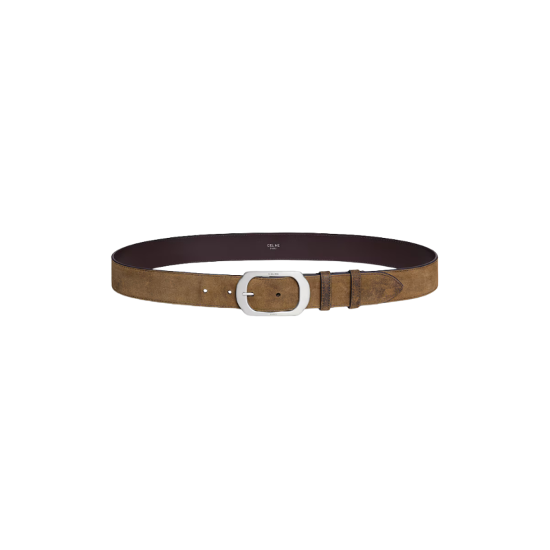 ceinture cuir veau suédé à...