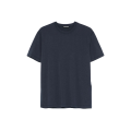 T-shirt col rond lyocell coton bleu marine