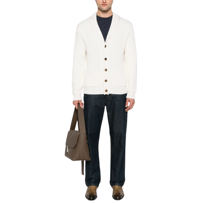 T-shirt TOM FORD col rond lyocell coton bleu marine