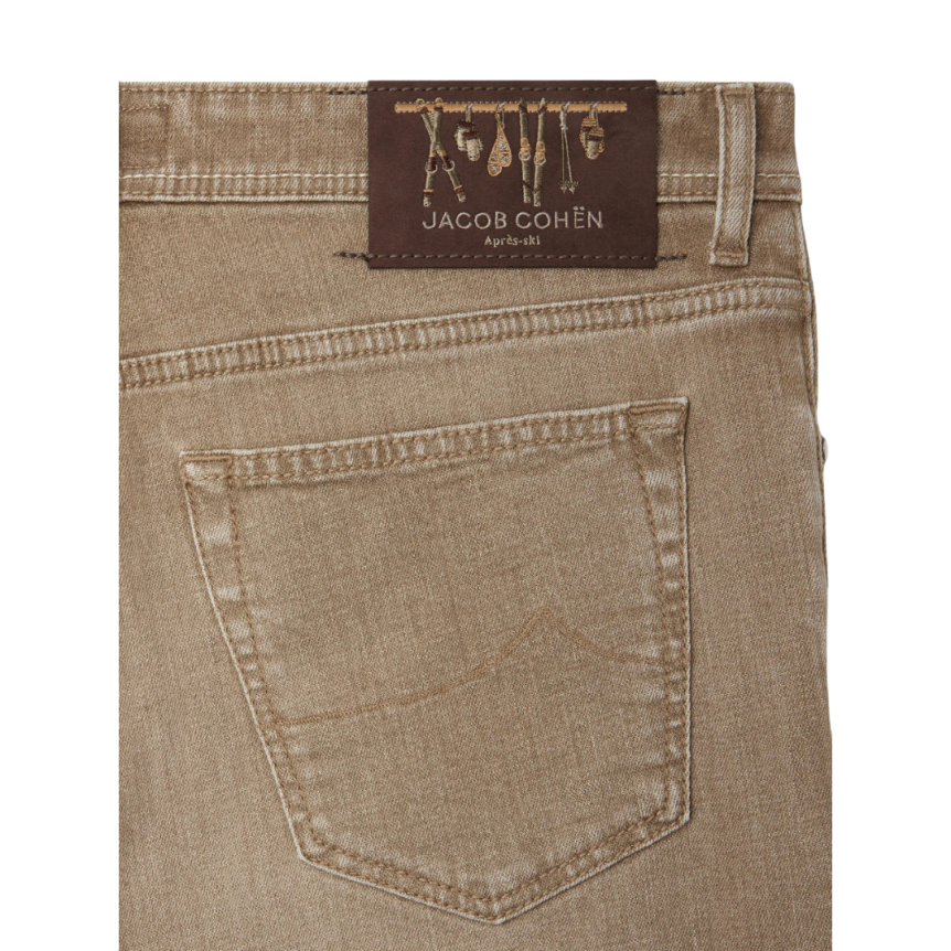 Jean JACOB COHEN Bard regular denim coton toile beige après-ski