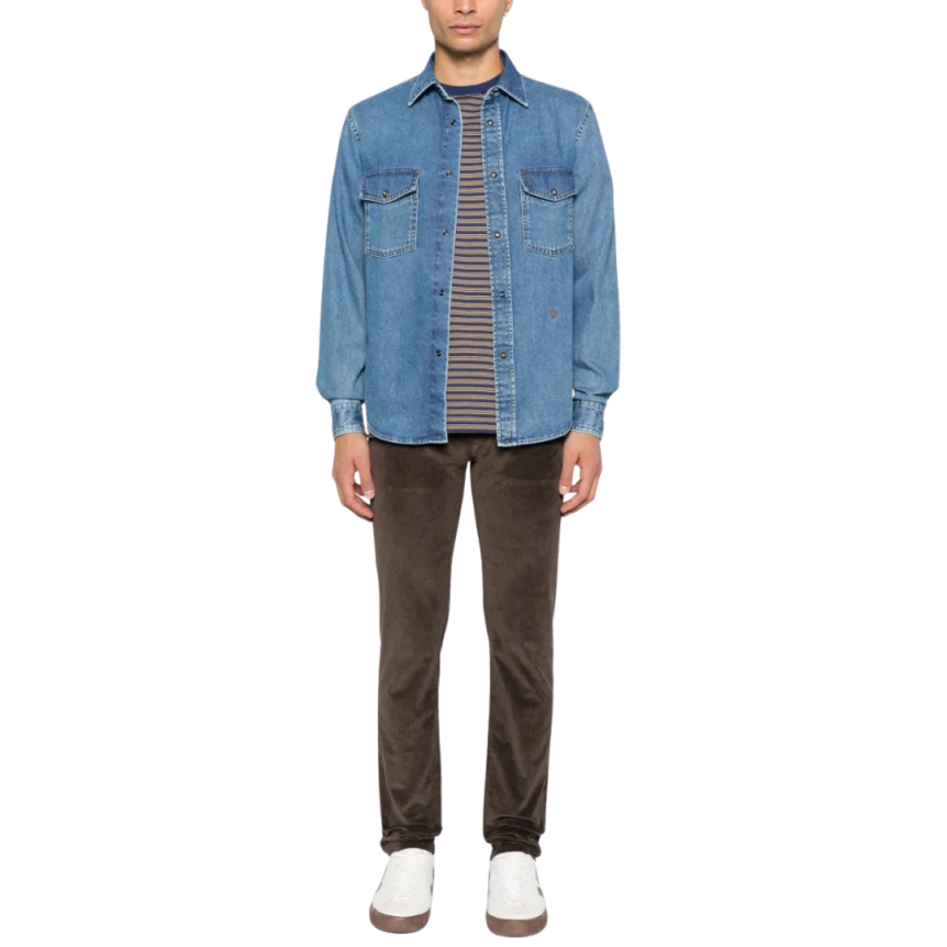 Pantalon JACOB COHEN Bard coton velours cotele marron