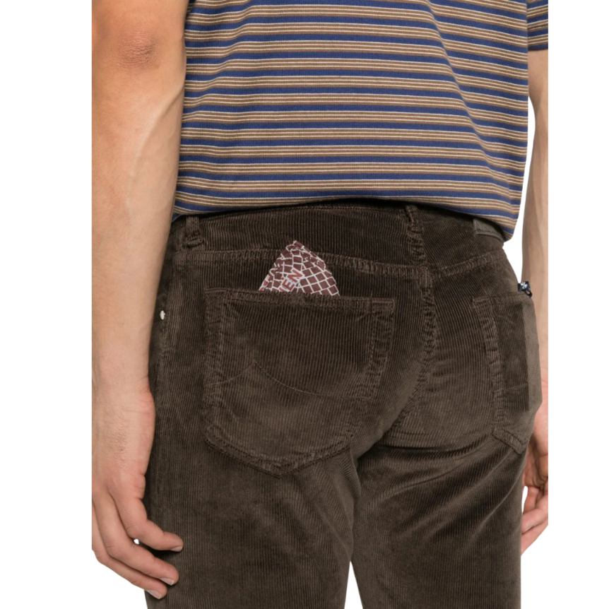 Pantalon JACOB COHEN Bard coton velours cotele marron