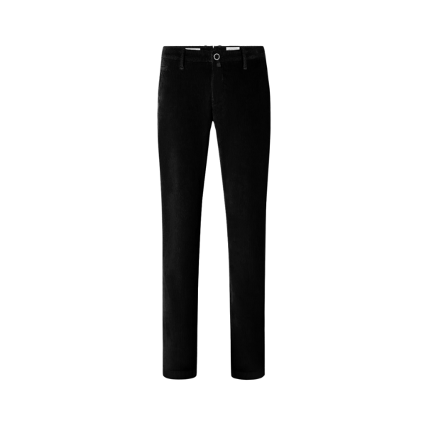 Pantalon JACOB COHEN chino slim Bobby coton denim noir super extensible