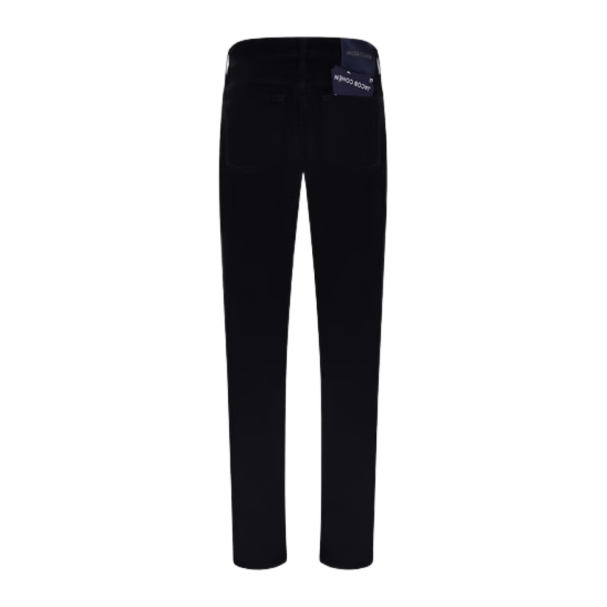 Pantalon Jean slim JACOB COHEN Nick coton velours côtelé bleu marine