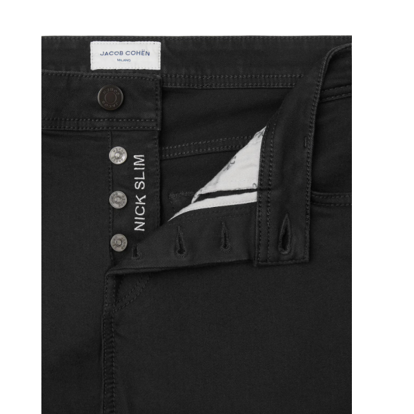 Jean JACOB COHEN Nick Super Slim 5 poches denim coton bio stretch noir