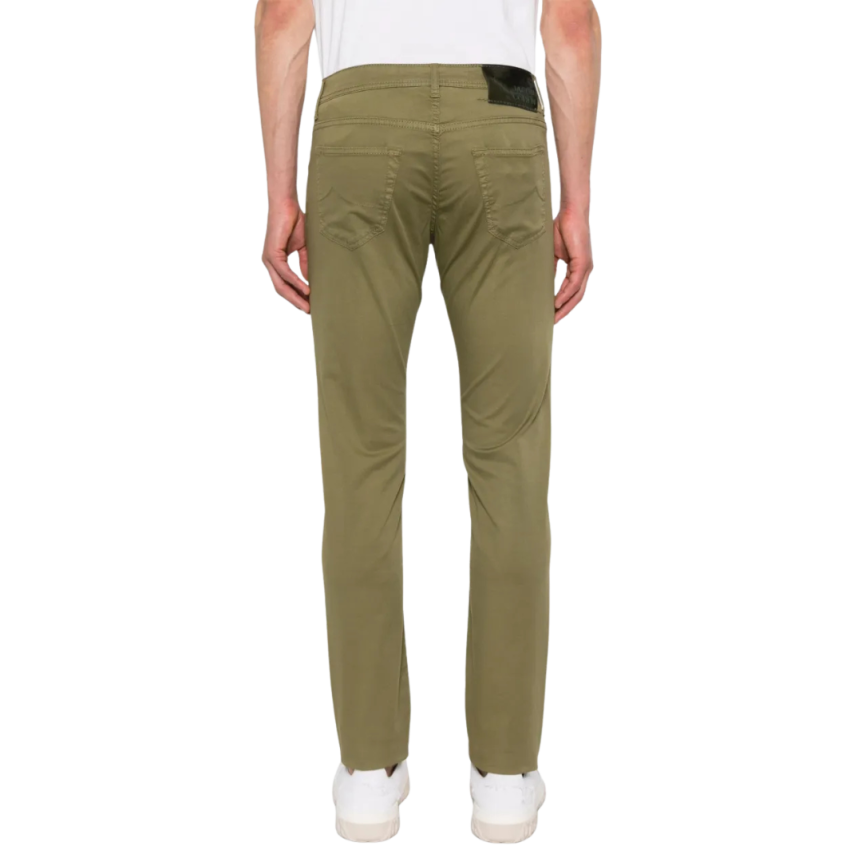 Pantalon JACOB COHEN Nick toile coton vert kaki
