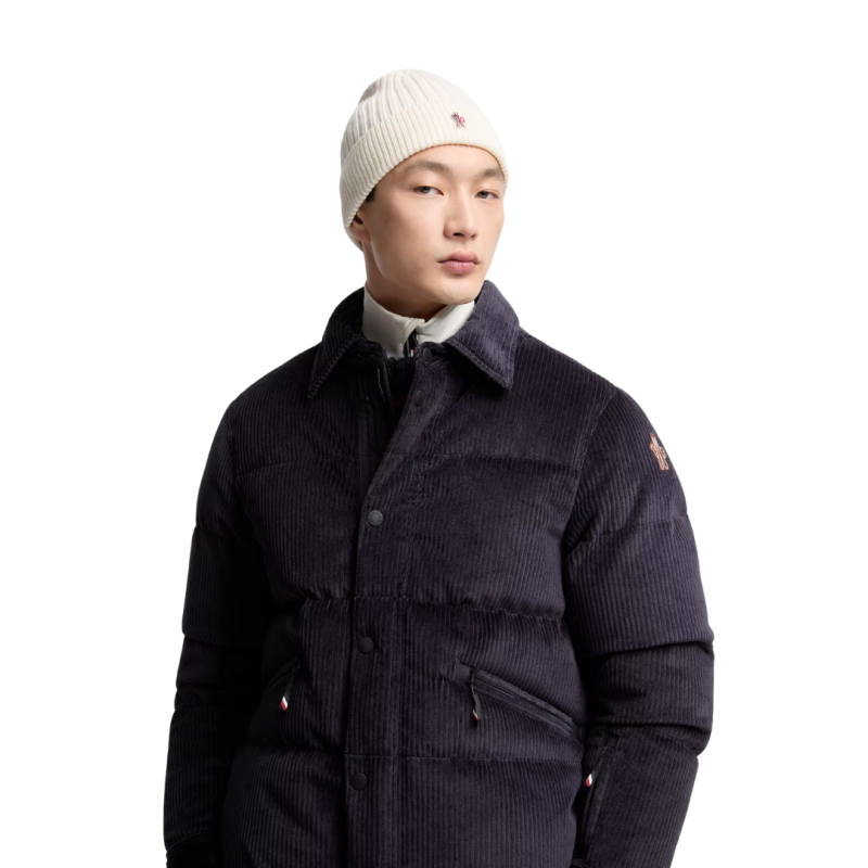 Bonnet laine côtelé écru...