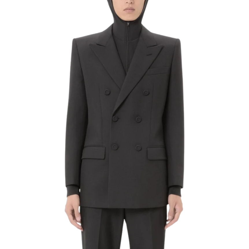 Veste croisée VALENTINO poly laine noire