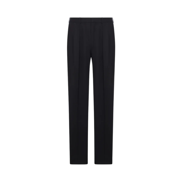Pantalon costume TOM FORD twill coton noir double plis