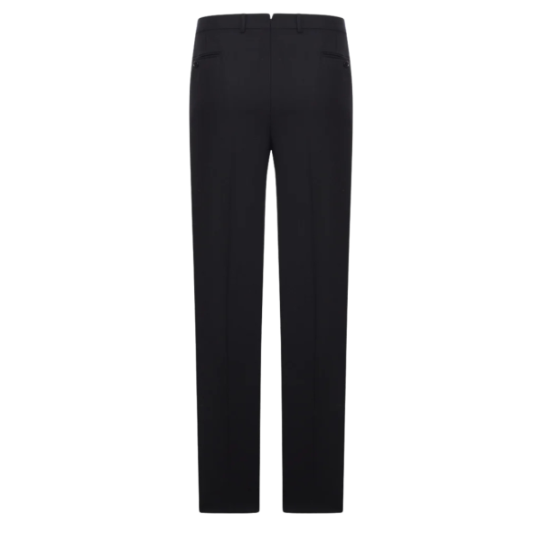 Pantalon costume TOM FORD twill coton noir double plis