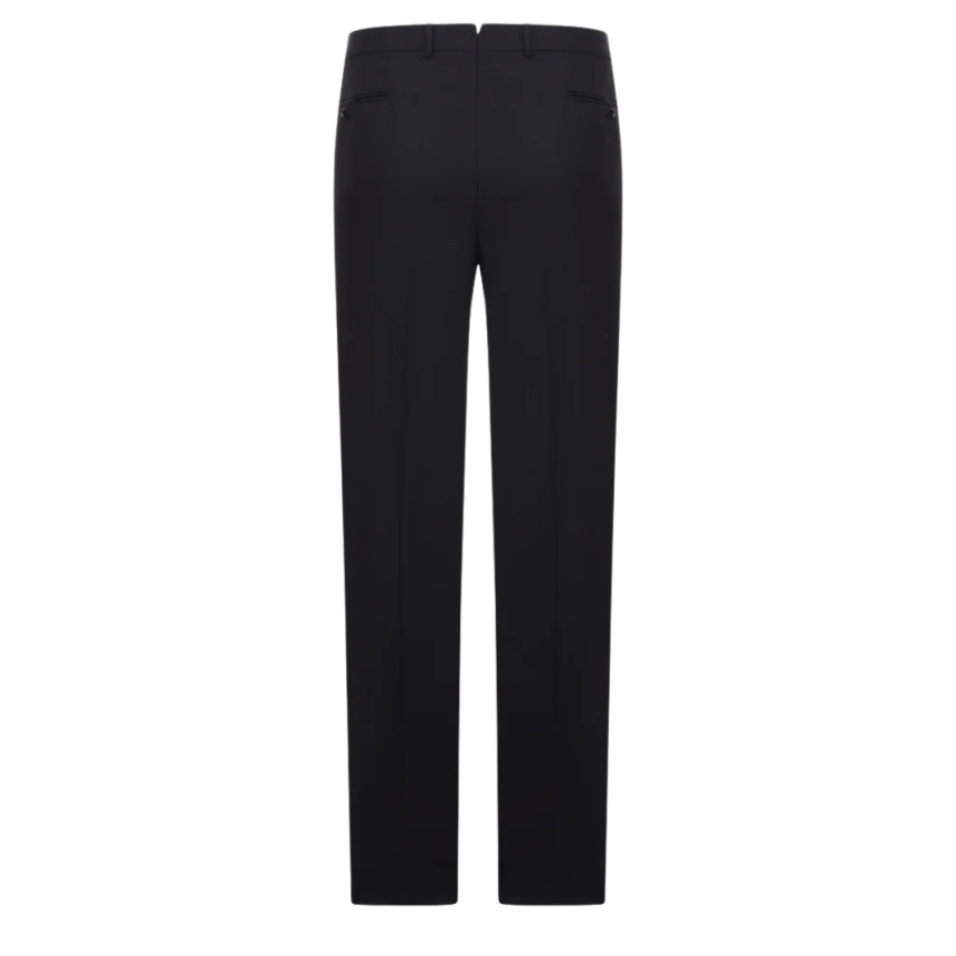 Pantalon costume TOM FORD twill coton noir double plis