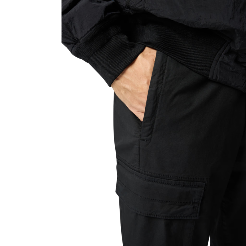 Pantalon regular STONE ISLAND coton noir
