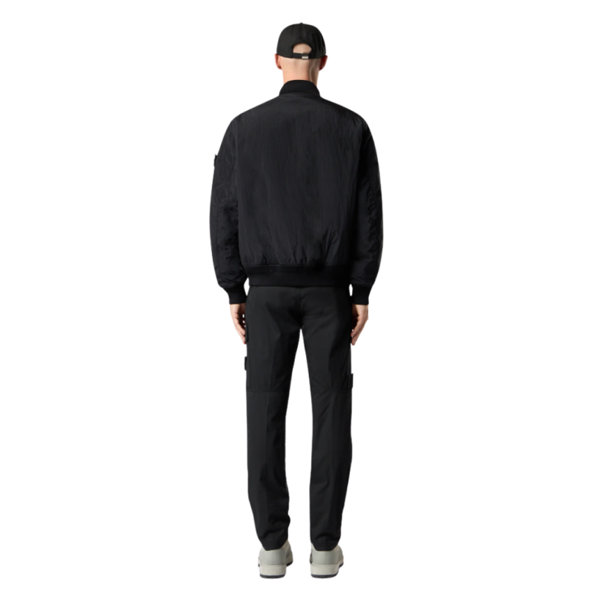 Pantalon regular STONE ISLAND coton noir