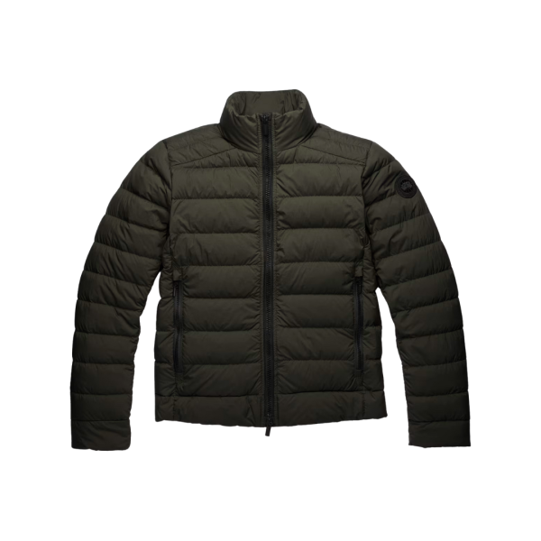 Veste CANADA GOOSE Crofton EnduraLuxe nylon gris volcan logo noir