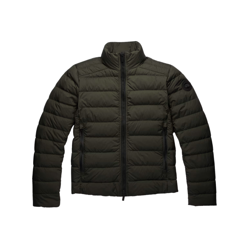 Veste CANADA GOOSE Crofton EnduraLuxe nylon gris volcan logo noir