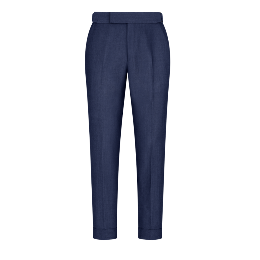 Costume pantalon TOM FORD soie bleu