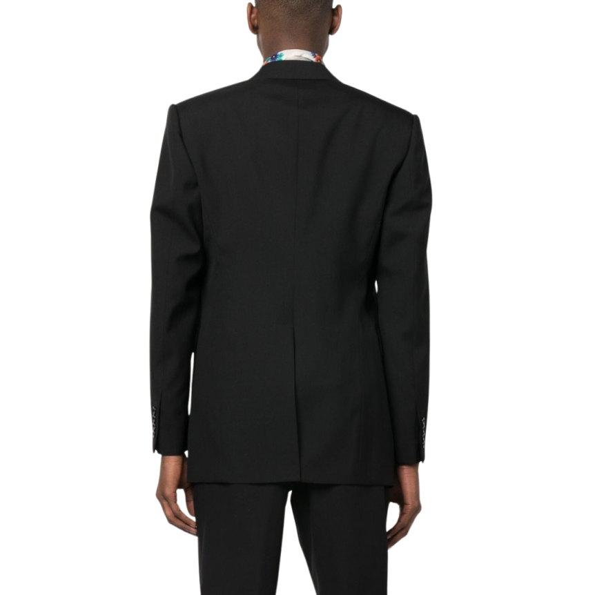 Veste costume ALEXANDER MCQUEEEN col flèche laine noire