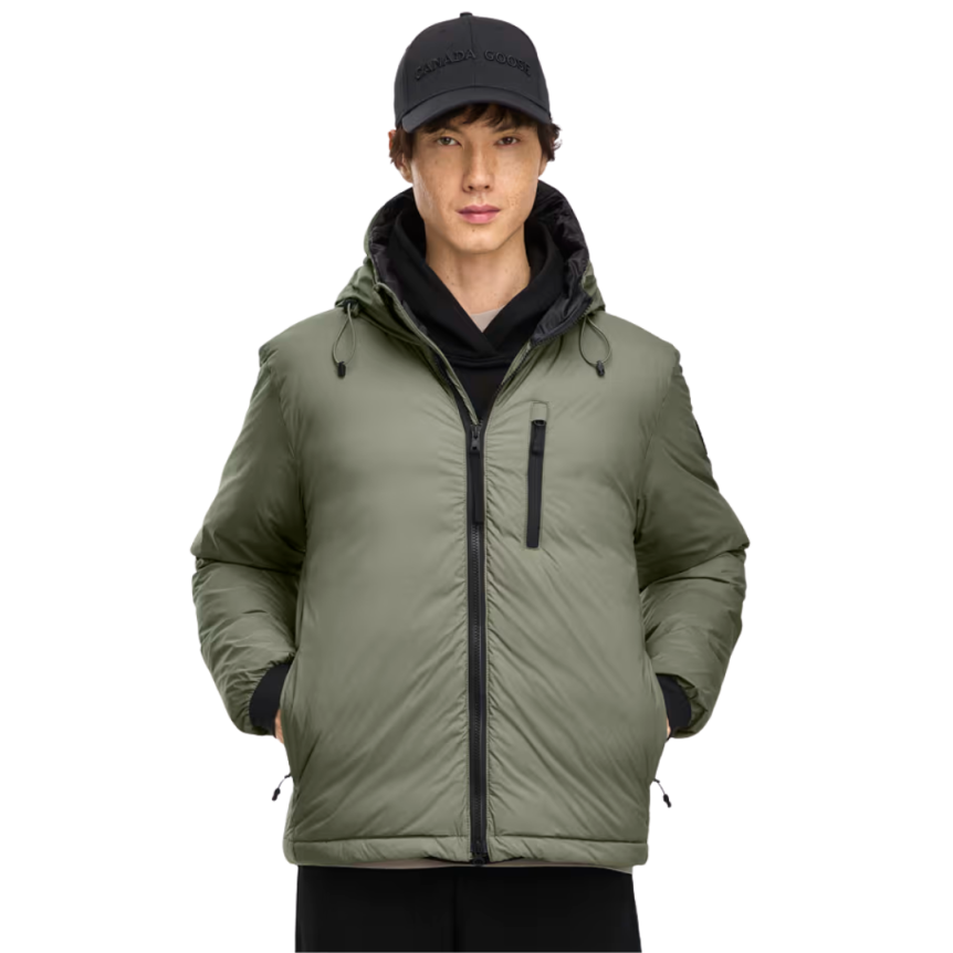 Blouson doudoune CANADA GOOSE Lodge Down Hoody nylon vert sauge