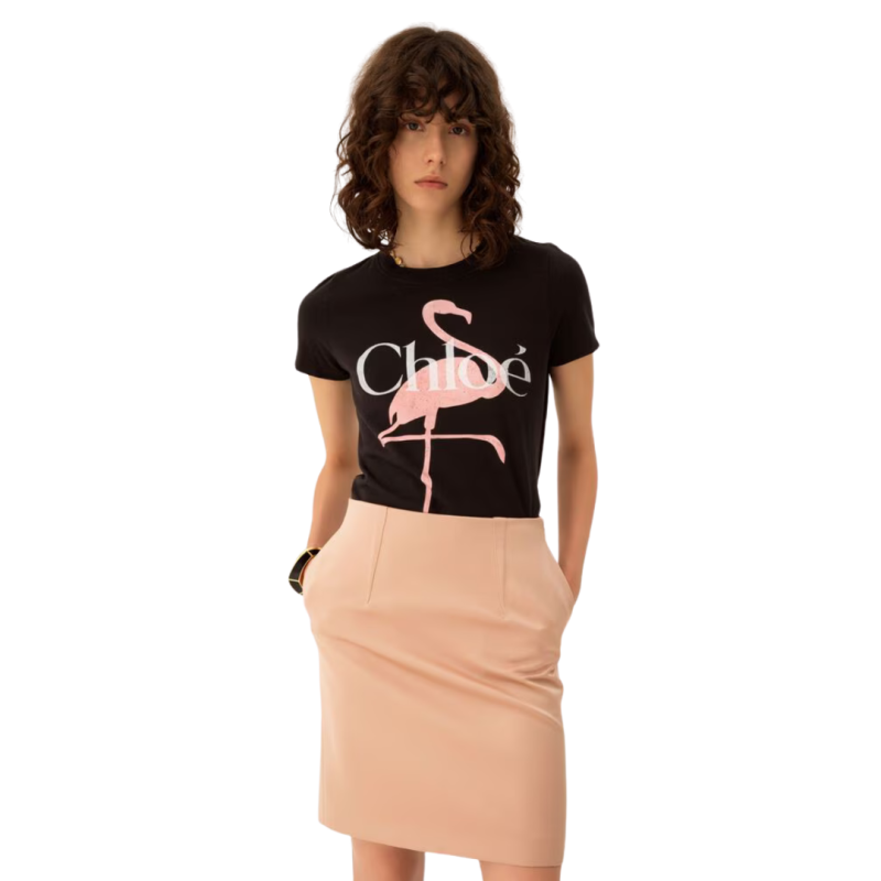 T-shirt col rond ajusté...