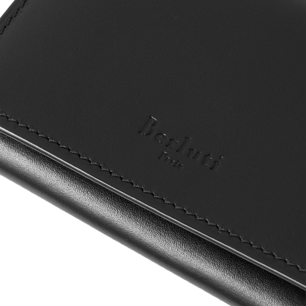 Porte-Cartes BERLUTI Imbuia Noir interieur scritto cacao