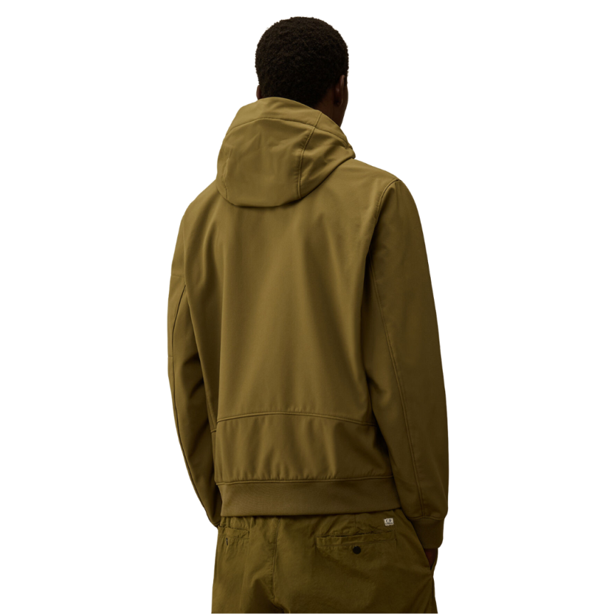 Veste à capuche C.P. Shell-R vert kaki lentille