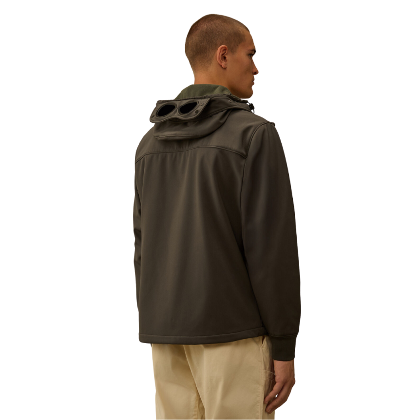 Veste Goggle C.P. Shell-R gris anthracite capuche lunettes