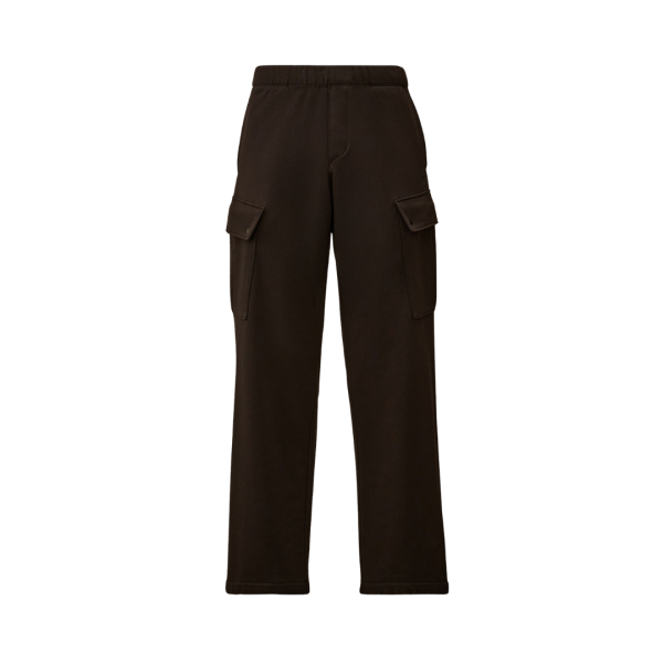 Pantalon de survêtement Jogging cargo large noir broderie CP