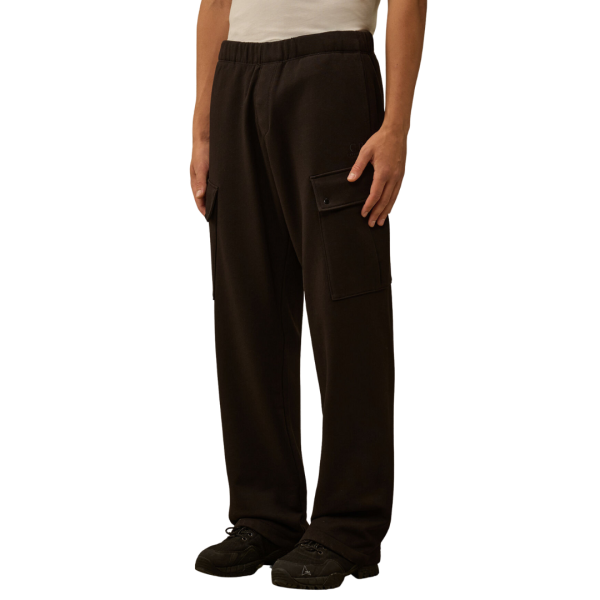 Pantalon de survêtement Jogging cargo large noir broderie CP