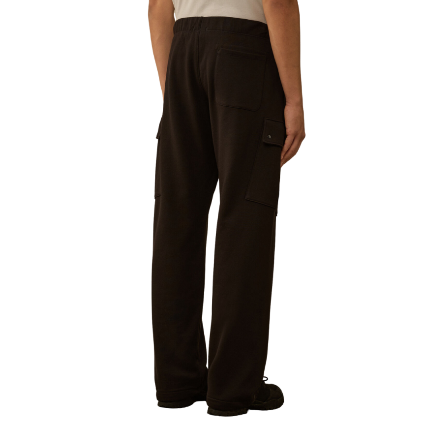 Pantalon de survêtement Jogging cargo large noir broderie CP