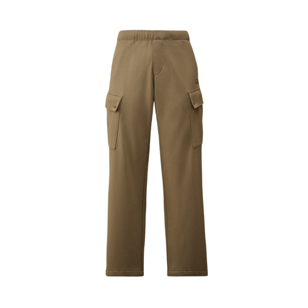 Pantalon de survêtement Jogging cargo large beige broderie CP