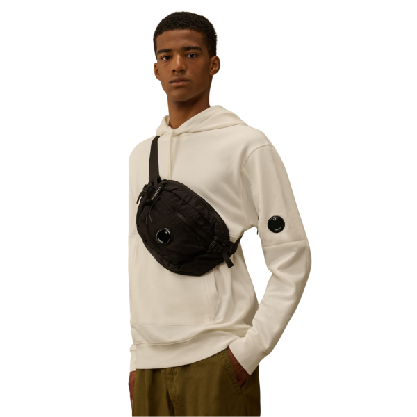 Sac bandoulière CP COMPANY Banane nylon B Noir lentille