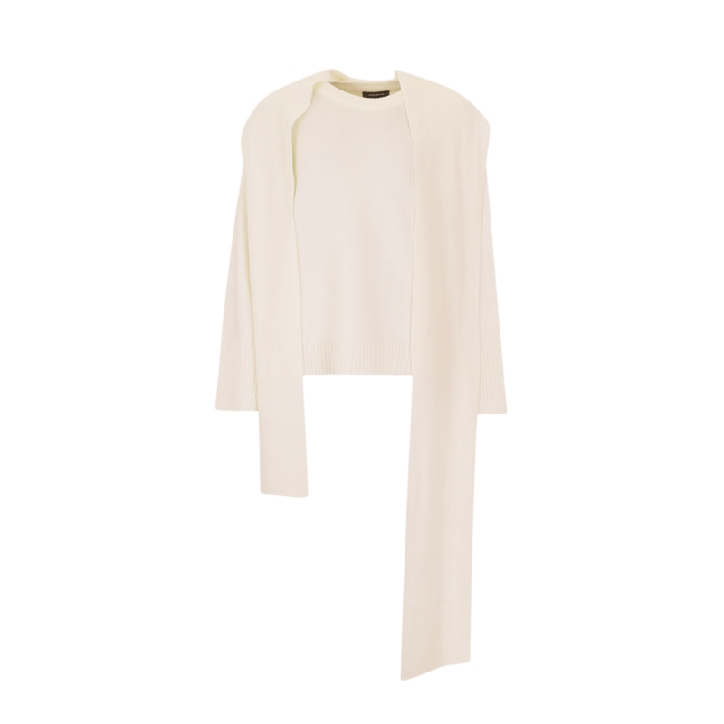 Pull col rond manche large...