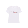 T-shirt col rond jersey coton bio blanc imprimé fruits de la passion