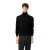 Pull col roulé laine mérinos noir logo cœur noir