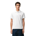 Polo Ami de Cœur piqué coton bio blanc cœur rouge