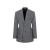Veste Blazer laine Prince de Galles carreaux gris pince poitrine