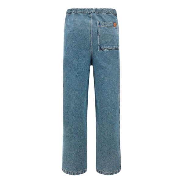 Jean large LOEWE denim coton bleu taille élastique cordon