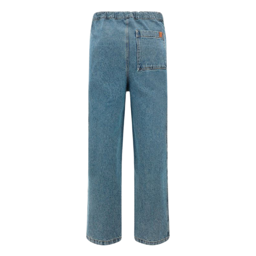 Jean large LOEWE denim coton bleu taille élastique cordon