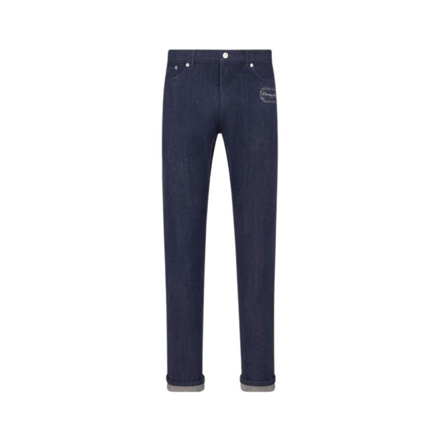 Jean denim coton bleu brut DIOR Couture